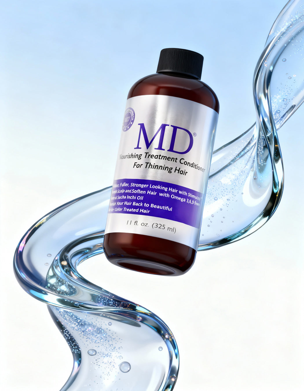 MD® Revitalizing Treatment Conditioner for weightless hydration and scalp comfort with botanical extracts