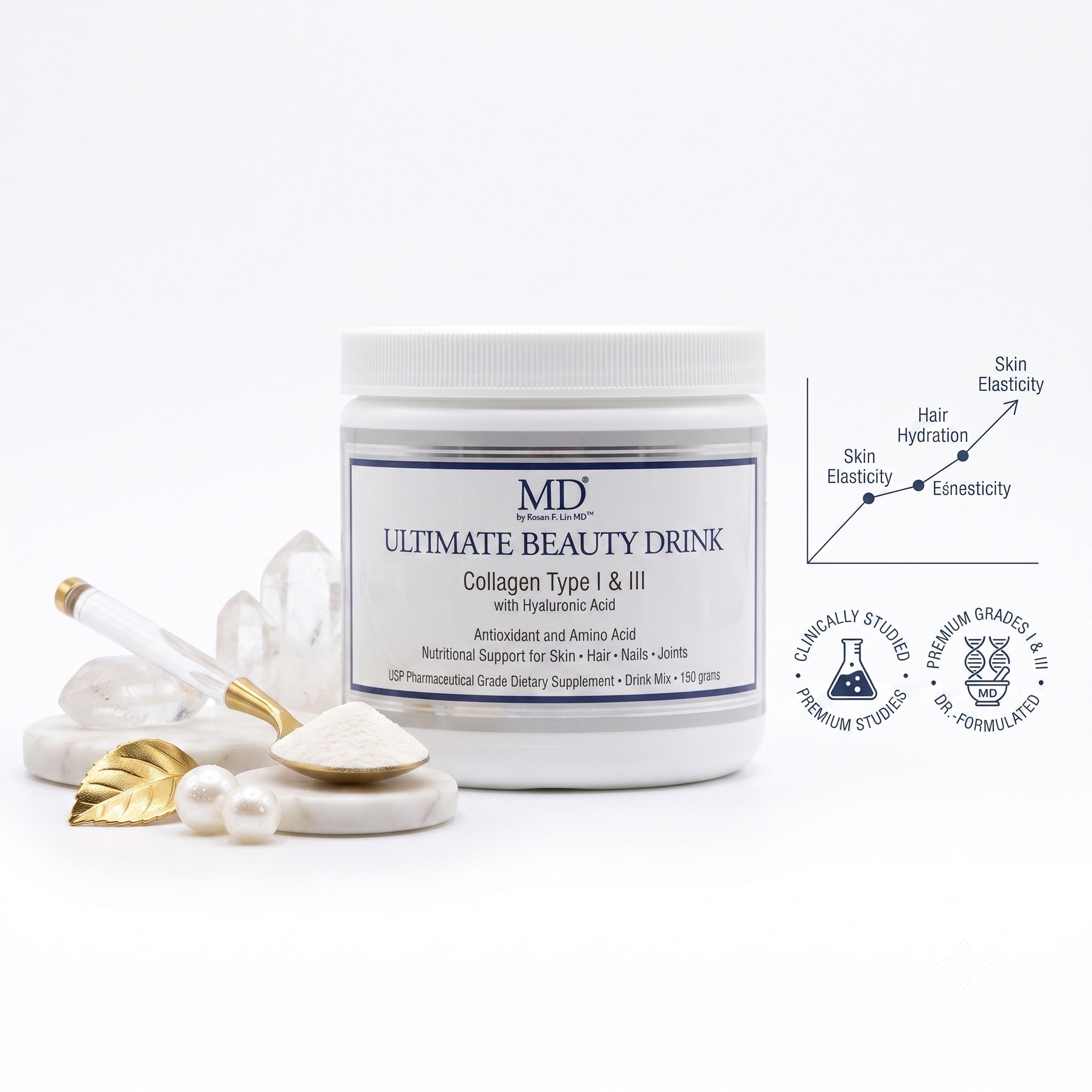 MD® Ultimate Beauty Drink - 150 g, 30 porciones