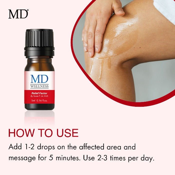 MD Wellness Relief Factor Pain Relief Essential Oil - 0.16 fl.oz / 5ml - MD